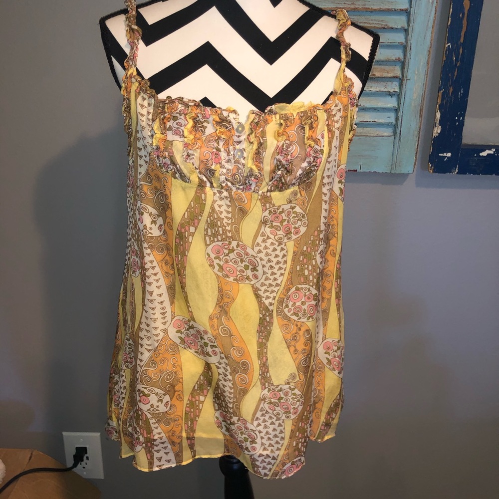 100% silk tank